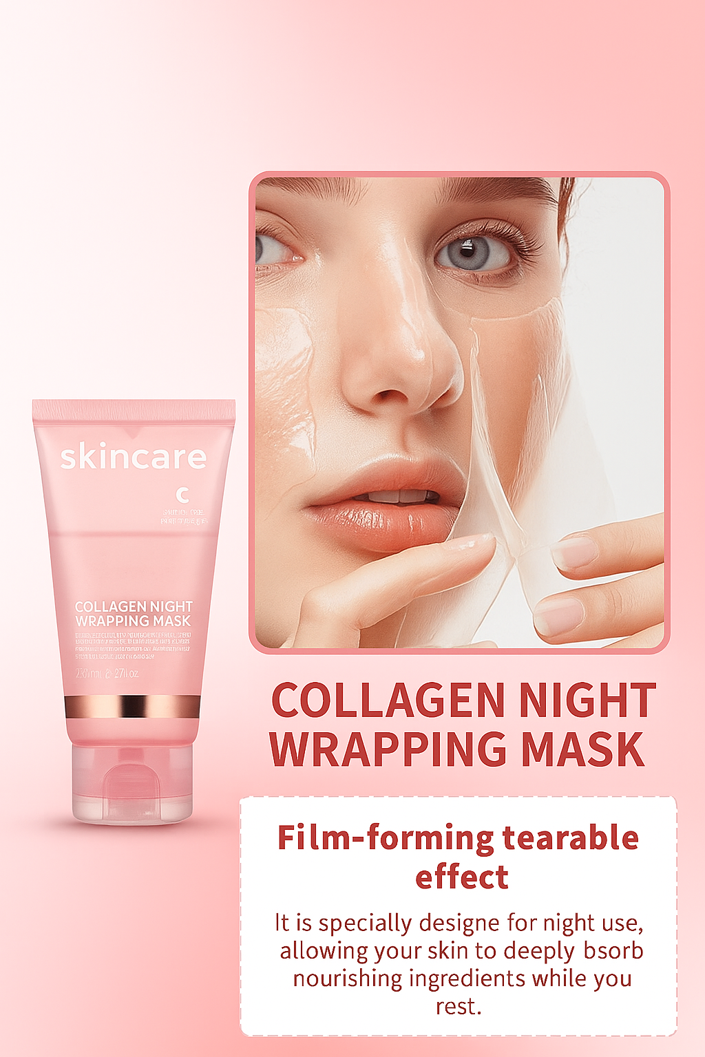 Collagen Night Wrapping Peel Off Mask